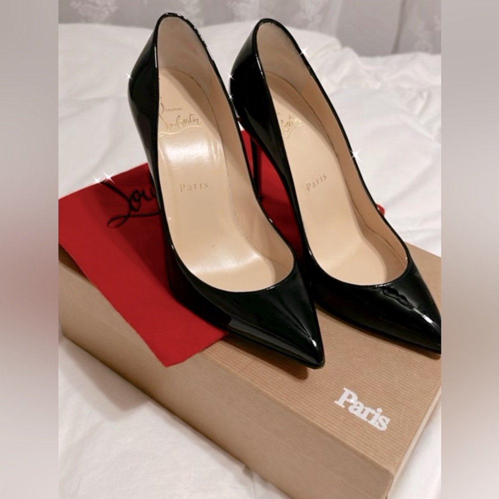 Christian Louboutin Pigalle follies pointed toe pump in black